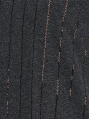 Micro sequin t-shirt 100% cotton BRUNELLO CUCINELLI Gray