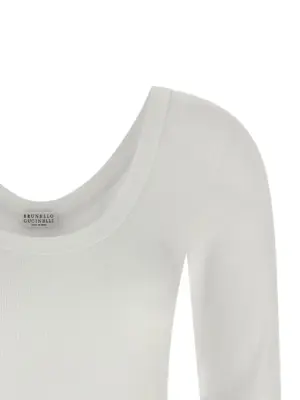 T-shirt Monile Woman BRUNELLO CUCINELLI White