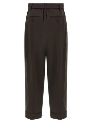 Wool pants MPW07P8995C019 BRUNELLO CUCINELLI Brown