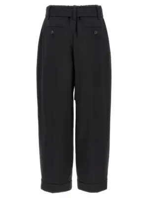 Belt wool pants MPW07P8995C101 BRUNELLO CUCINELLI Black