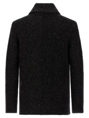 Double-breasted cardigan MRI503216CNF05 BRUNELLO CUCINELLI Black