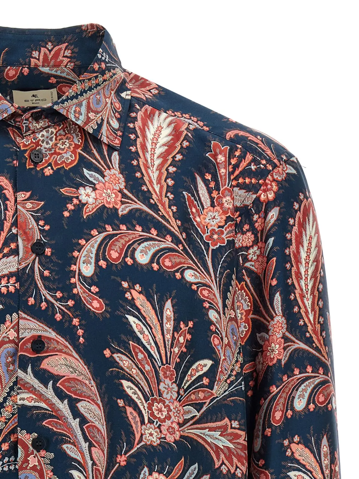 Сорочка Etro Paisley Ramage із шовку Багатокольорова 3 Paisley ramage silk shirt Man ETRO Multicolor