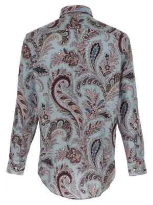 Floral Paisley Cotton shirt MRIB000199SA5L1X0880 ETRO Light Blue