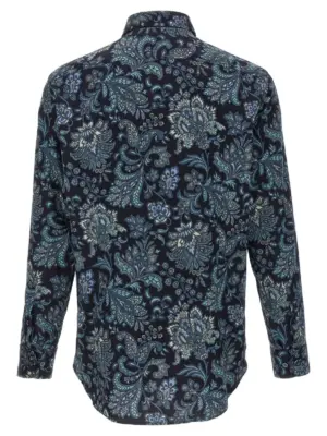 Floral Paisley Cotton shirt MRIB000199SA5L8X0883 ETRO Blue