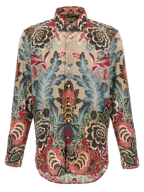 Flower and foliage shirt ETRO Multicolor