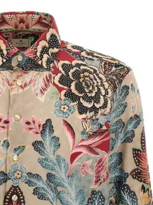 Flower and foliage shirt Man ETRO Multicolor