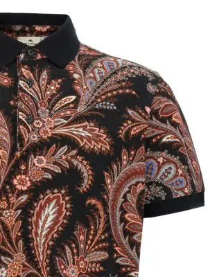 Polo Paisley flowers Man ETRO Multicolor