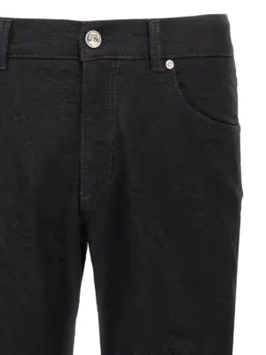 Jacquard jeans Man ETRO Black