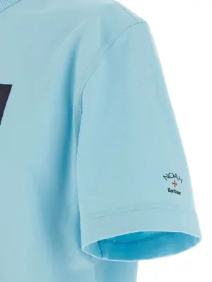 Barbour x NOAH 'Archive Swan' T-shirt 100% cotton BARBOUR Light Blue