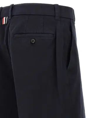 'Utility' pants 100% cotton THOM BROWNE Blue