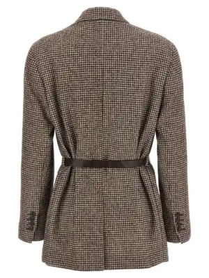Houndstooth blazer MV4047398C007 BRUNELLO CUCINELLI Brown