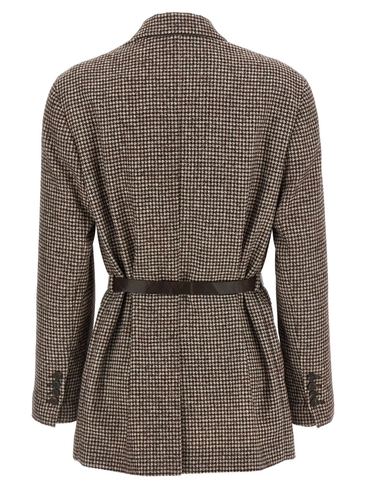 Піджак Brunello Cucinelli Houndstooth Коричневий 2 Houndstooth blazer MV4047398C007 BRUNELLO CUCINELLI Brown
