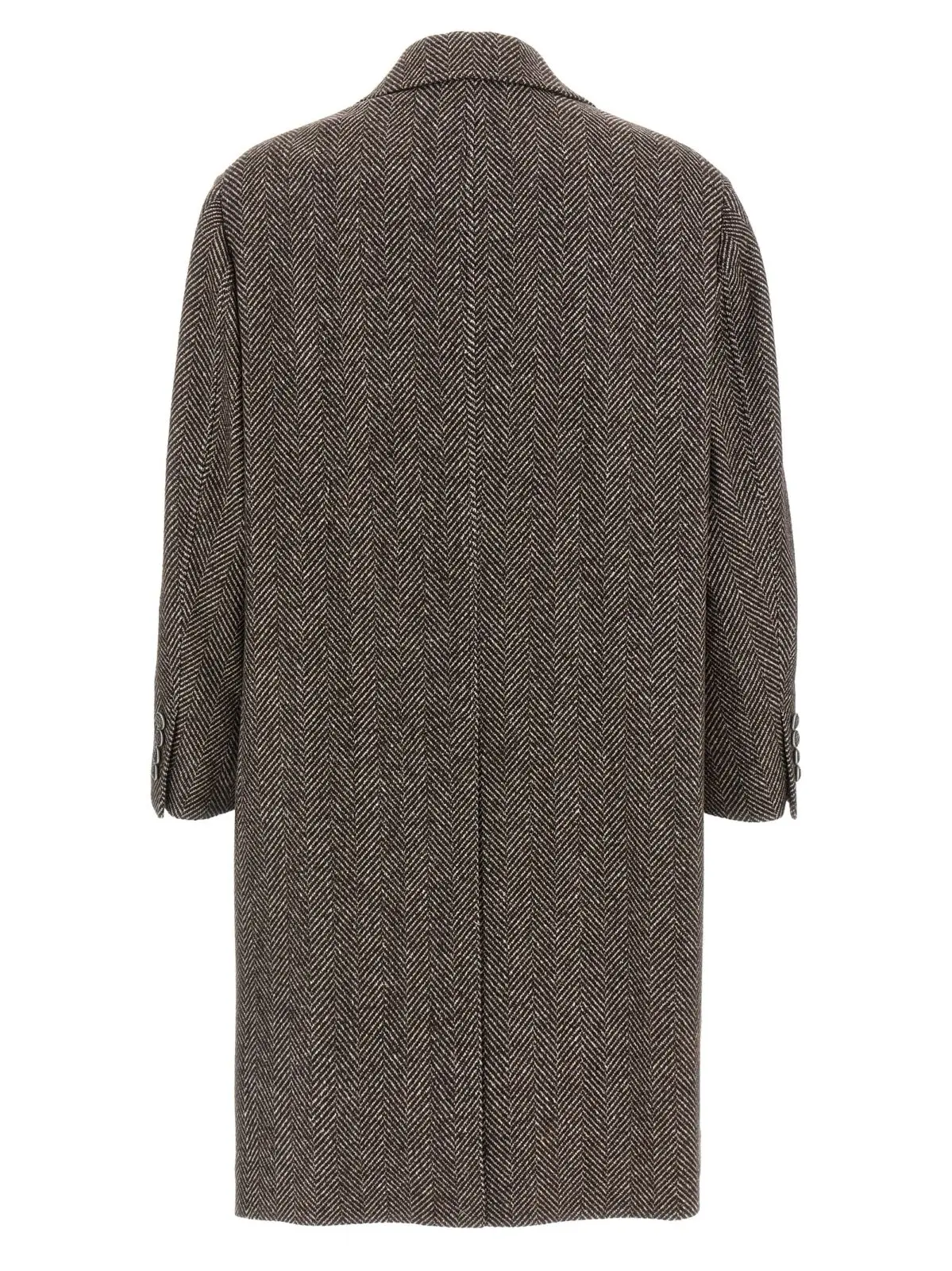 Пальто Brunello Cucinelli однобортне з кашеміру Коричневе 2 Single-breasted cashmere coat MV4059155KC110 BRUNELLO CUCINELLI Brown