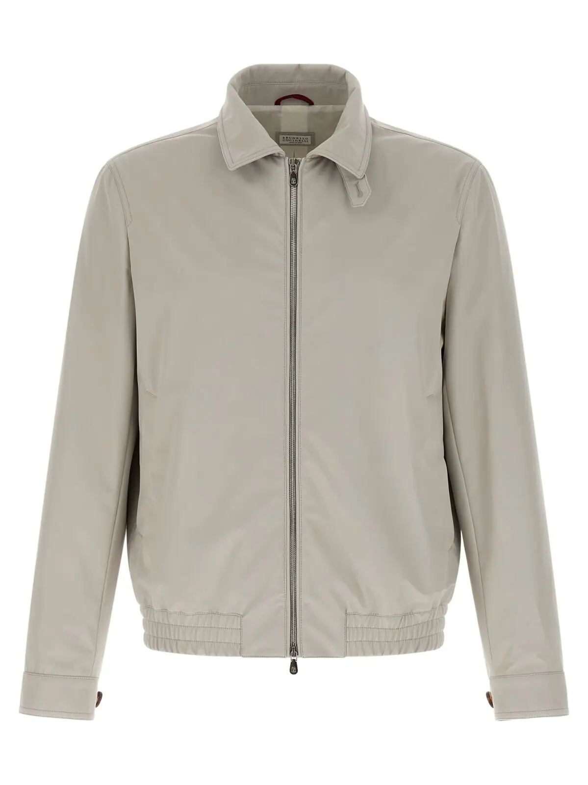 Бомбер Brunello Cucinelli з нейлону Сірий 1 Nylon bomber jacket BRUNELLO CUCINELLI Gray