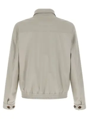 Nylon bomber jacket MV4066205CII64 BRUNELLO CUCINELLI Gray