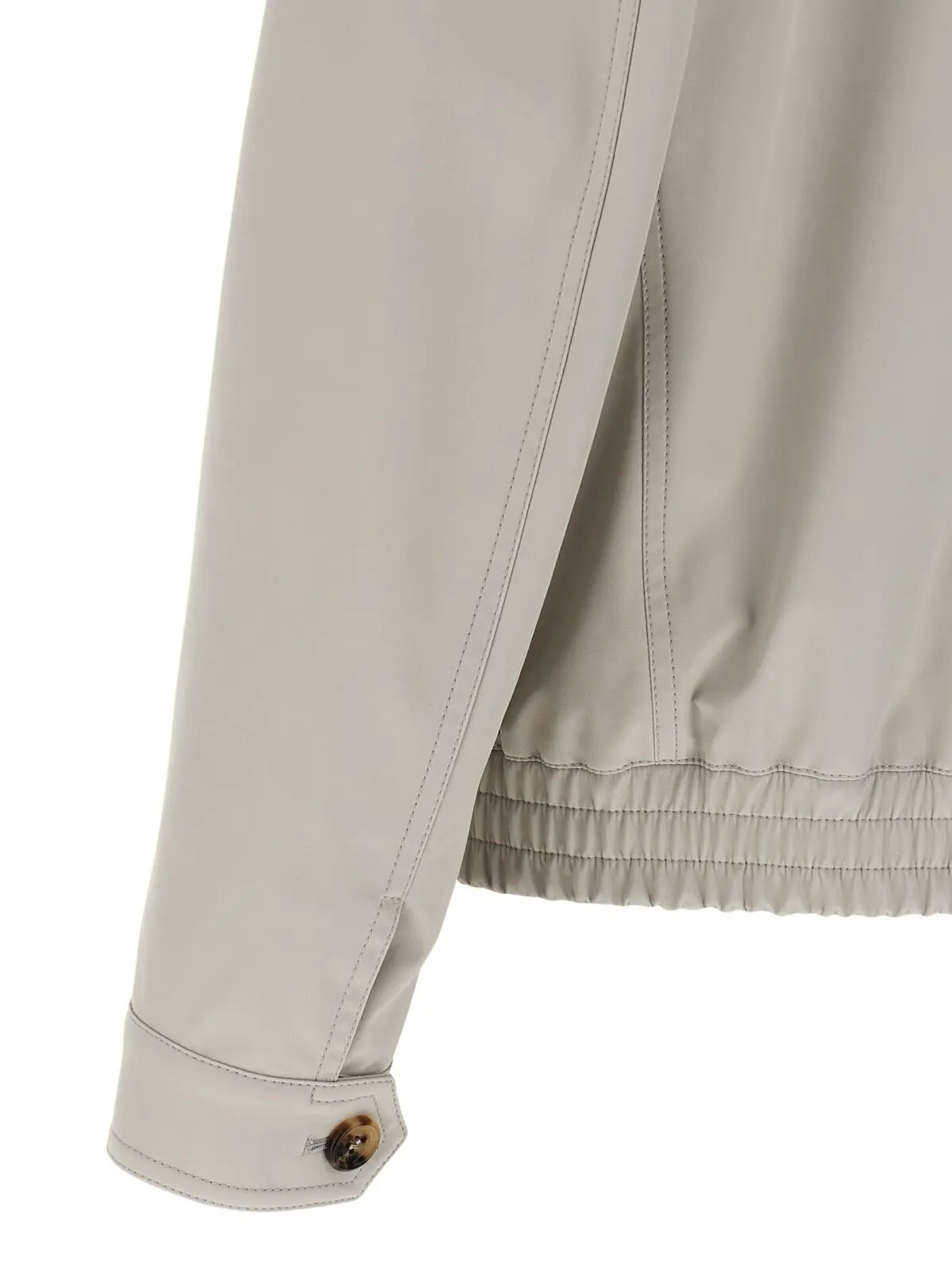 Бомбер Brunello Cucinelli з нейлону Сірий 4 Nylon bomber jacket 88% polyamide