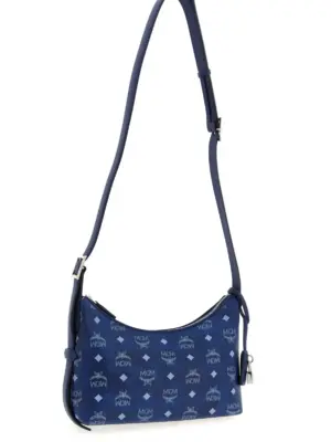 'Aren Hobo' small shoulder bag Woman MCM Blue