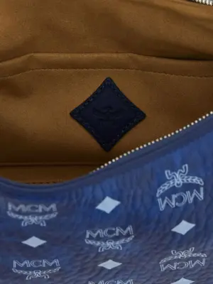 'Aren Hobo' small shoulder bag 63% polyurethane 20% polyester 17% cotton MCM Blue