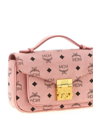 'Tracy' medium shoulder bag Woman MCM Pink
