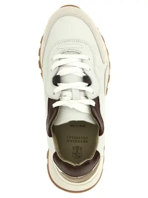 Jewel sneakers 100% calfskin leather (Bos Taurus) BRUNELLO CUCINELLI White