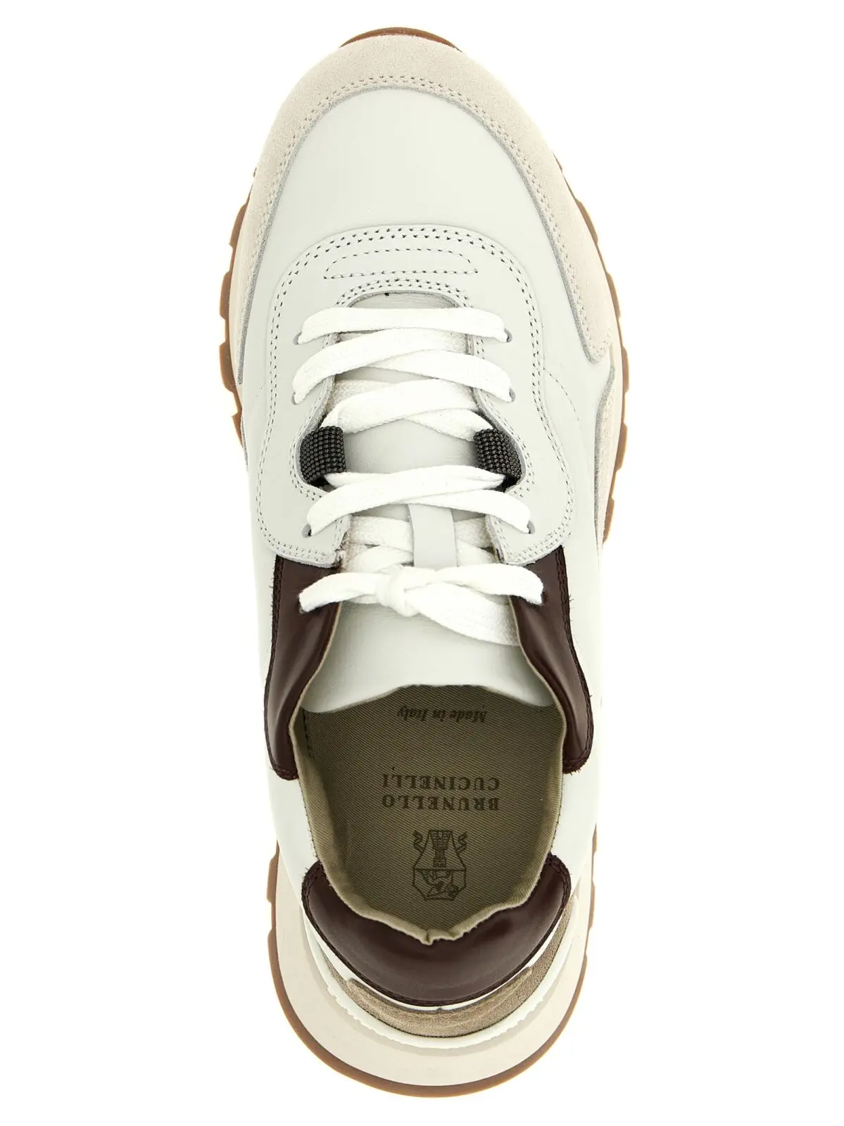 Кросівки Jewel Brunello Cucinelli Білі 4 Jewel sneakers 100% calfskin leather (Bos Taurus) BRUNELLO CUCINELLI White