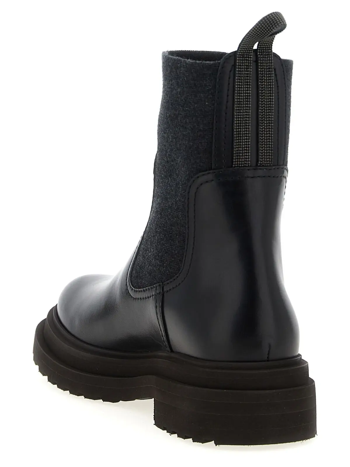 Черевики Brunello Cucinelli Precious Loop Detail Чорні 3 Precious Loop Detail ankle boots Woman BRUNELLO CUCINELLI Black