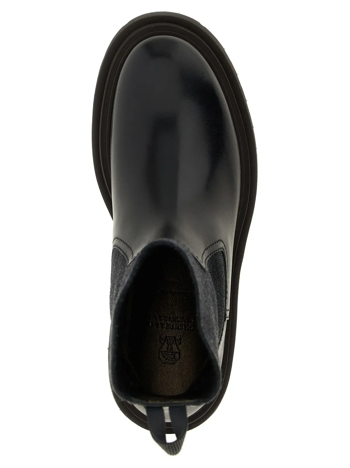 Черевики Brunello Cucinelli Precious Loop Detail Чорні 4 Precious Loop Detail ankle boots 100% calfskin leather (Bos Taurus) BRUNELLO CUCINELLI Black