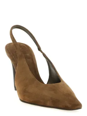 'Precious Heels' slingback MZSFC3058PC7495 BRUNELLO CUCINELLI Brown