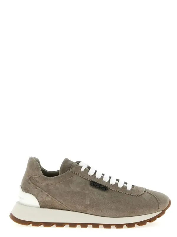 Shiny Tab sneakers BRUNELLO CUCINELLI Gray