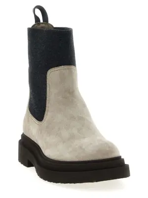 Precious Loop Detail ankle boots MZSFG3034C5859 BRUNELLO CUCINELLI Beige