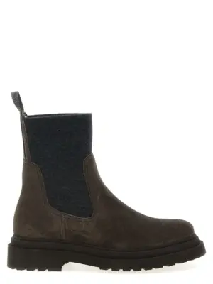 Monile ankle boots BRUNELLO CUCINELLI Brown