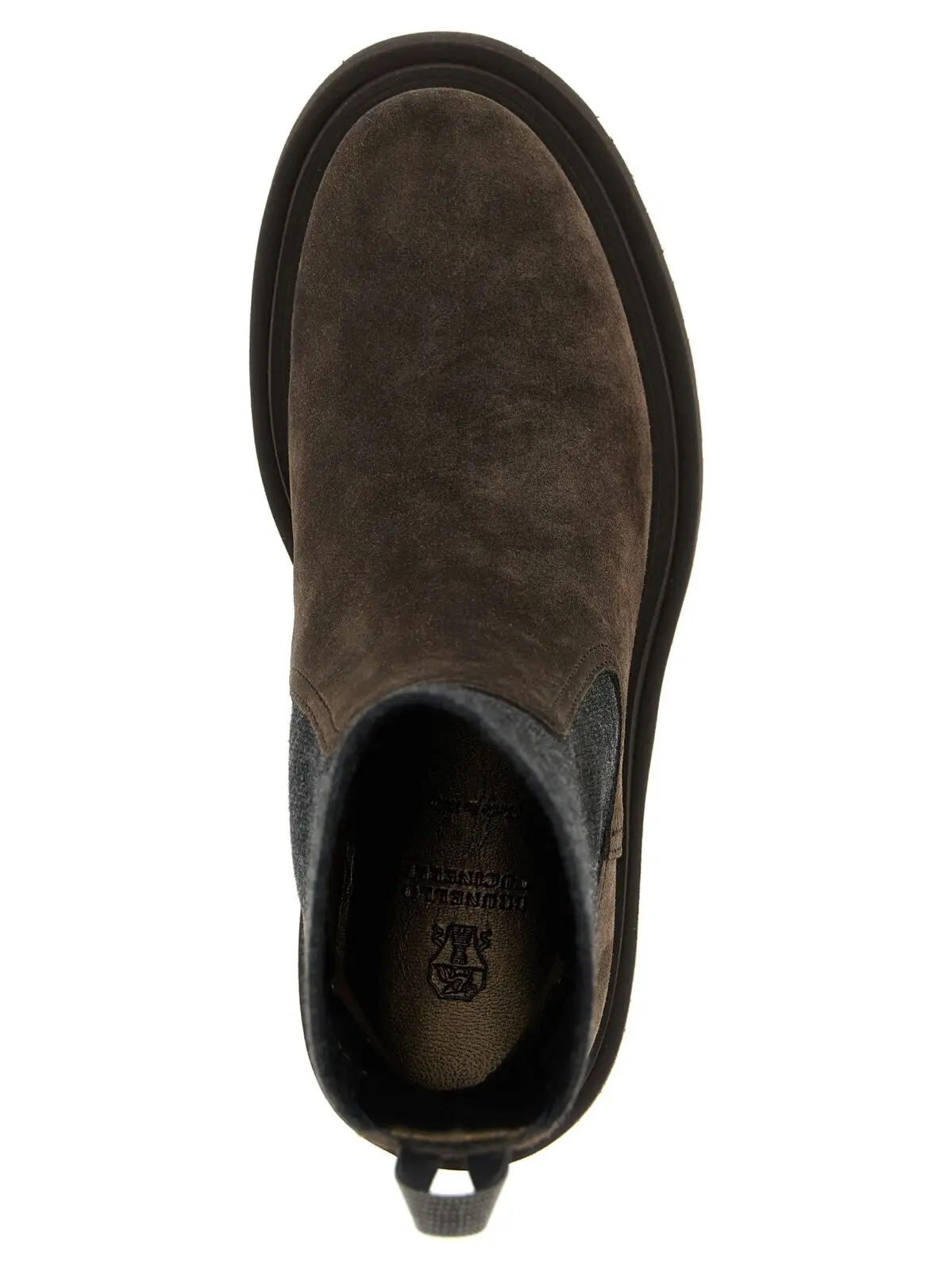 Черевики Monile Brunello Cucinelli Коричневі 4 Monile ankle boots 100% calfskin leather (Bos Taurus) BRUNELLO CUCINELLI Brown