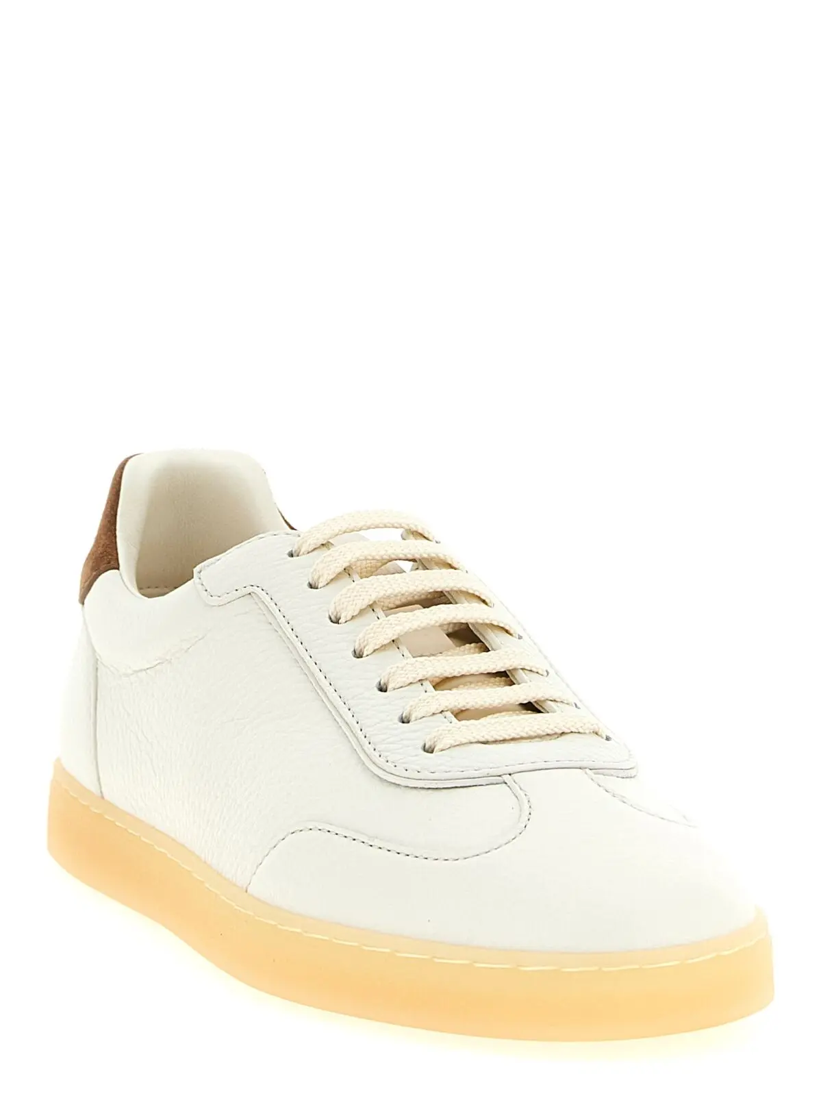 Кросівки Brunello Cucinelli зі шкіри Білі 2 Leather sneakers MZUKSGJ336CZX01 BRUNELLO CUCINELLI White