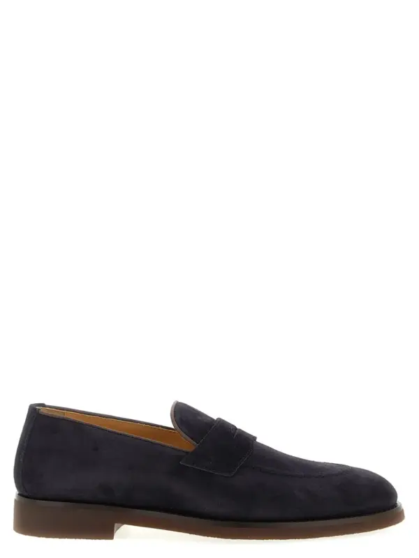 Suede loafers BRUNELLO CUCINELLI Blue