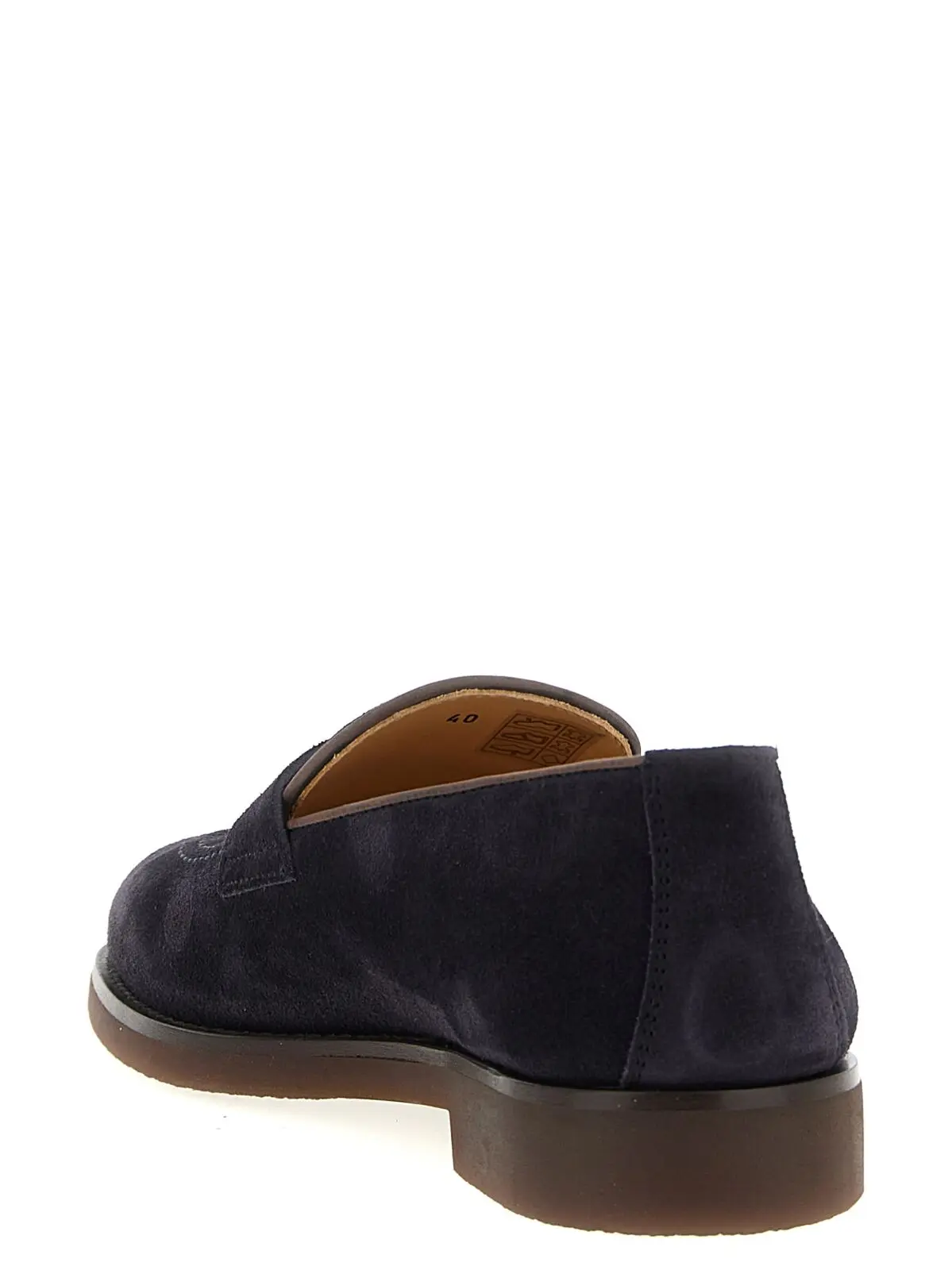 Лофери Brunello Cucinelli замшеві Сині 3 Suede loafers Man BRUNELLO CUCINELLI Blue