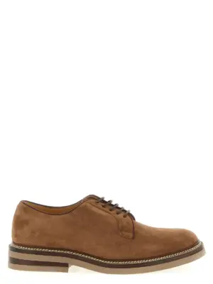 Suede derby BRUNELLO CUCINELLI Brown