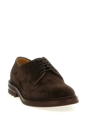 Suede derby MZUPEAX810C7284 BRUNELLO CUCINELLI Brown