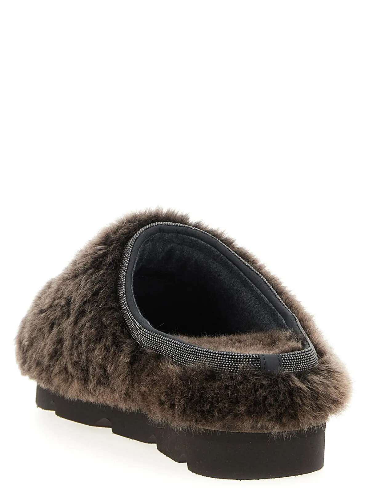 Сабо Brunello Cucinelli Monile sherling Коричневі 3 Monile sherling sabots Woman BRUNELLO CUCINELLI Brown