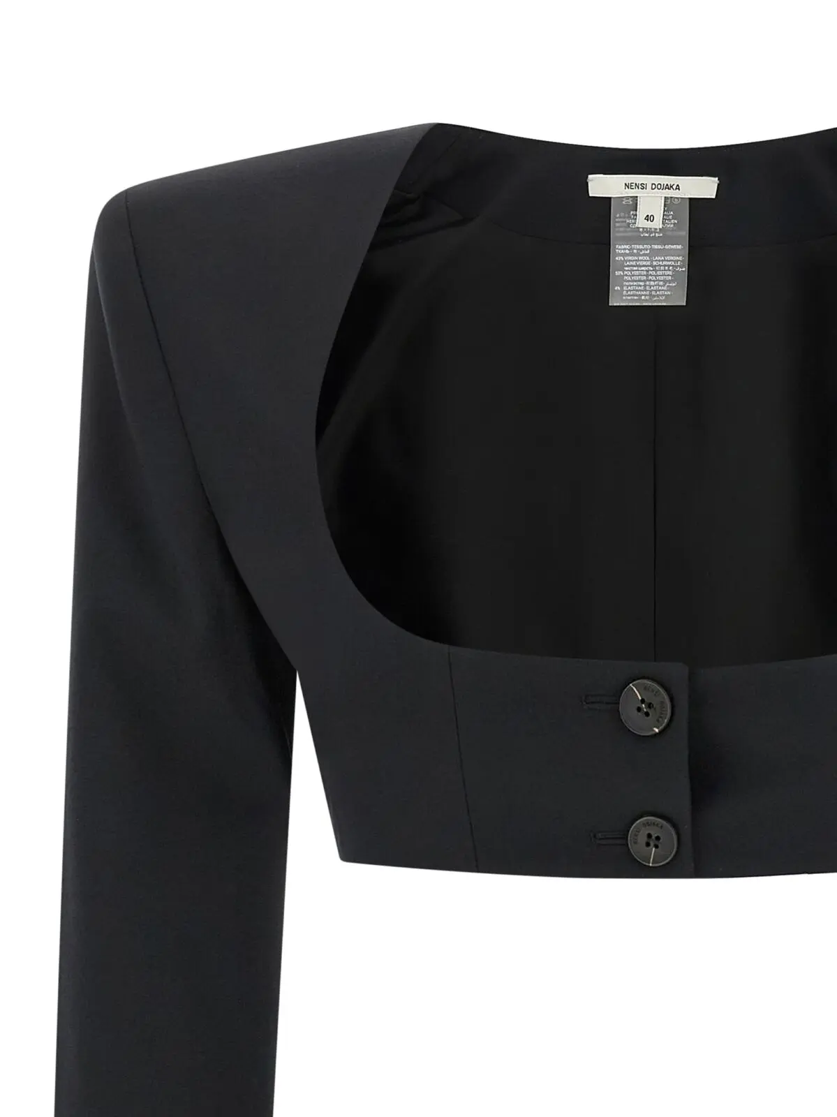 Піджак Nensi Dojaka Cleo Чорний 3 'Cleo' blazer Woman NENSI DOJAKA Black