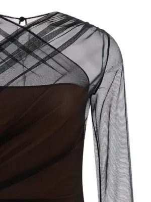 'Renée' bodysuit Woman NENSI DOJAKA Black