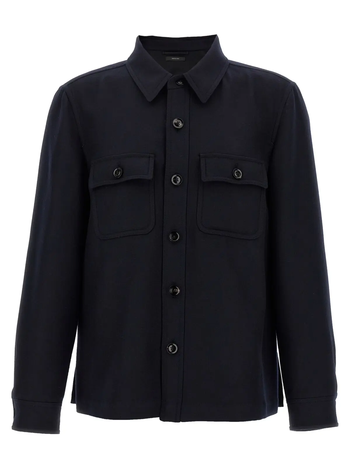 Оверсорочка Tom Ford Double Splittable Light Wool Синя 1 'Double Splittable Light Wool' overshirt TOM FORD Blue