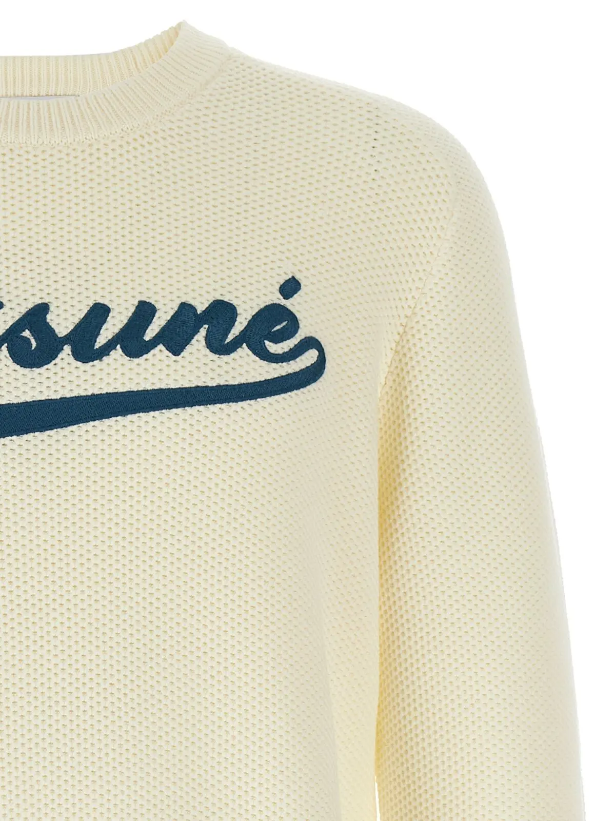 Светр Maison Kitsune Kitsune Varsity Білий 3 'Kitsune Varsity' sweater Man MAISON KITSUNE White