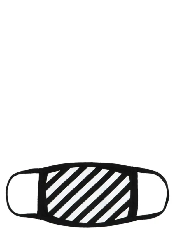 'Diag' mask OFF-WHITE Black