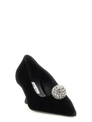 'ORB Pump 50' pumps ORBPUMP50IQBBLACKCRYSTAL JIMMY CHOO Black
