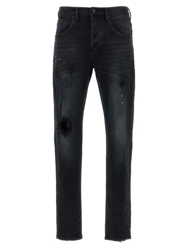 'Dropped fit' jeans PURPLE Black