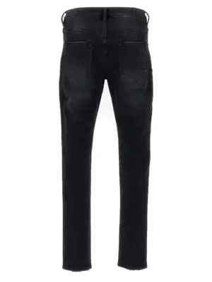 'Dropped fit' jeans P002BLRBLACKREPAIR PURPLE Black