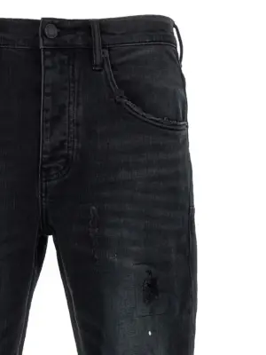 'Dropped fit' jeans Man PURPLE Black