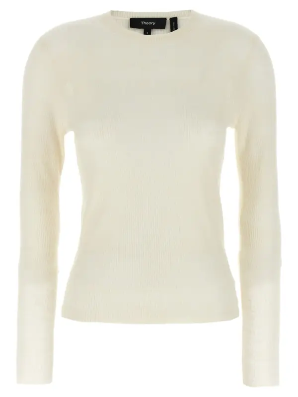 Viscose linen sweater THEORY White