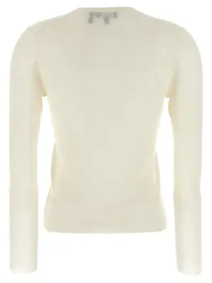 Viscose linen sweater P0513707Q3W THEORY White