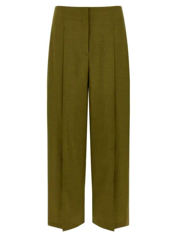 'Deep Pleat' pants THEORY Green
